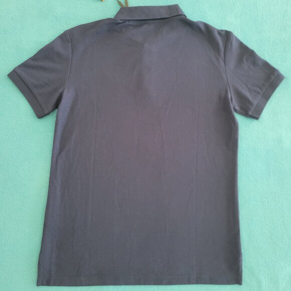 Burberry Contrast Logo Cotton Pique Polo Shirt Mens Sz M Navy Blue Casual BNWT - Picture 14 of 15